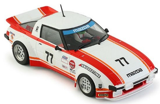 Revo Slot 1/32 Mazda RX 7, Nr.7+77  Daytona 1977